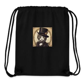 The Sophisticated Gentilchat - Stanley/Stella Recycled Gym Bag - black - Front