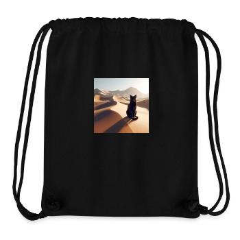 A true cat in a desert 2 - Stanley/Stella Recycled Gym Bag - black - Front