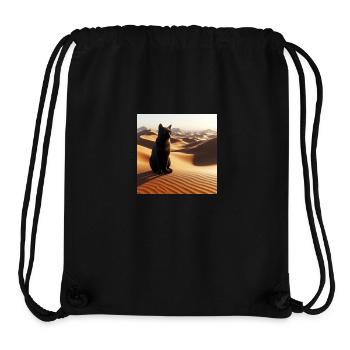 A true cat in a desert 3 - Stanley/Stella Recycled Gym Bag - black - Front