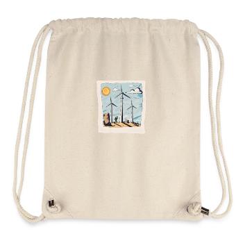 Wind turbine blades - Stanley/Stella Recycled Gym Bag - natural - Front