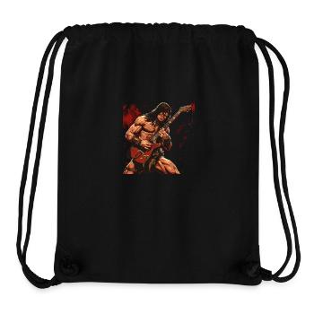 Barbarock - Stanley/Stella recycelter Gym Bag - Schwarz - Vorne