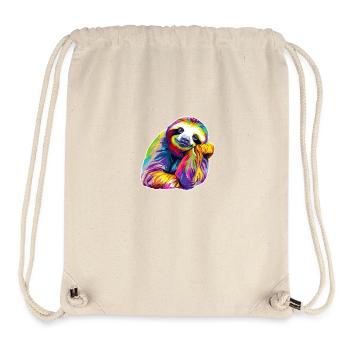 Sloth bored - Stanley/Stella Recycled Gym Bag - natural - Front