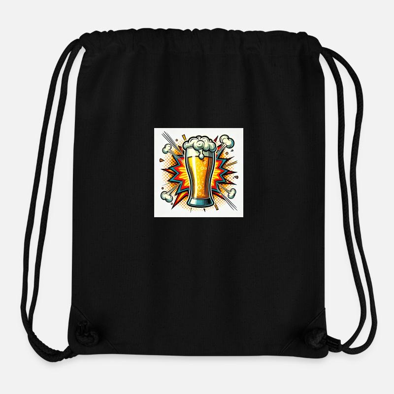 Power Bier Comic - Stanley/Stella recycelter Gym Bag - Schwarz