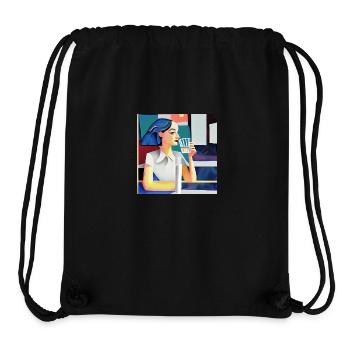 Stop - Stanley/Stella Recycled Gym Bag - black - Front