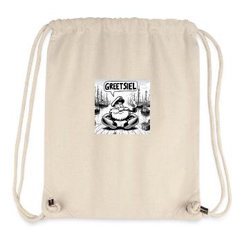 Greetsiel - Kapitän Krabbe - Urlaubskrabbe - Stanley/Stella recycelter Gym Bag - Naturweiß - Vorne