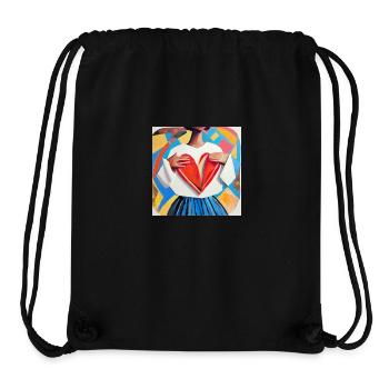 Passt mein Herz zu mir? - Stanley/Stella recycelter Gym Bag - Schwarz - Vorne
