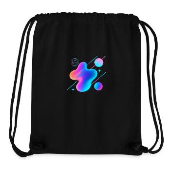 Abstrakt - Stanley/Stella recycelter Gym Bag - Schwarz - Vorne