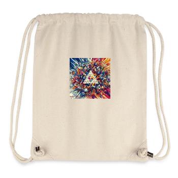 Splash Triangle - Stanley/Stella recycelter Gym Bag - Naturweiß - Vorne
