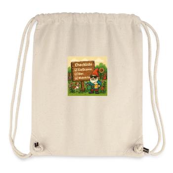 Gartenzwerg - Stanley/Stella recycelter Gym Bag - Naturweiß - Vorne