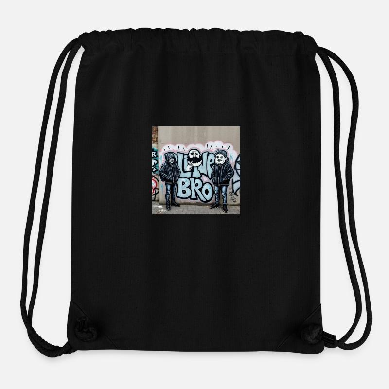 Bro-Shirt - Stanley/Stella recycelter Gym Bag - Schwarz