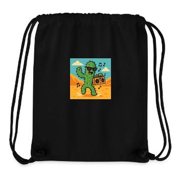 Cactus DJ – Le King du Désert - Sac à cordon recyclé Stanley/Stella - noir - Devant