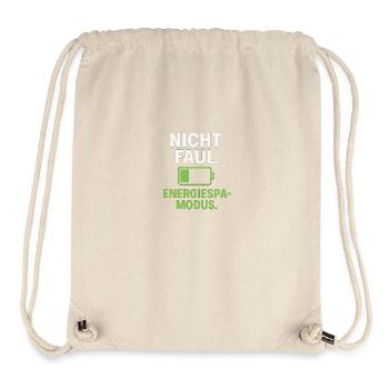 Not lazy, power saving mode - Stanley/Stella Recycled Gym Bag - natural - Front