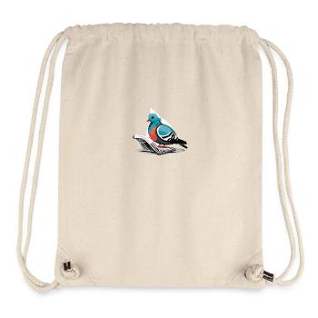 Tauben lesen Zeitung (Magische Tiere) - Stanley/Stella recycelter Gym Bag - Naturweiß - Vorne