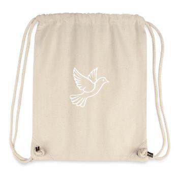 Taube - Stanley/Stella recycelter Gym Bag - Naturweiß - Vorne