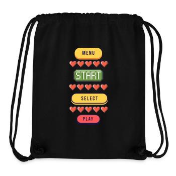 Menu Start Select Play - Gaming T-Shirt - Stanley/Stella Recycled Gym Bag - black - Front