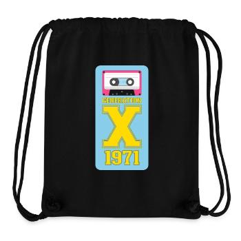 1971 Generation X Hippie Chic - Stanley/Stella Recycled Gym Bag - black - Front