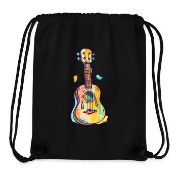 Ukulele Comic Look - Stanley/Stella recycelter Gym Bag - Schwarz - Vorne