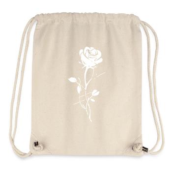 Stilisierte Rose Urban Style - Stanley/Stella recycelter Gym Bag - Naturweiß - Vorne