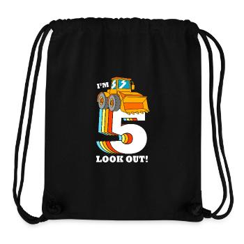 Children's birthday party construction site - Stanley/Stella Recycled Gym Bag - black - Front