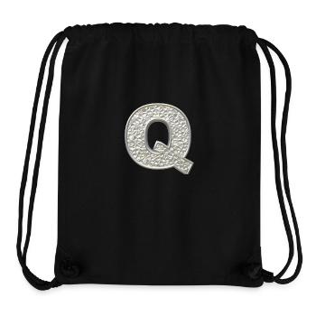 Q, letter, letter Q, initial, initial Q, monogram, - Stanley/Stella recycelter Gym Bag - Schwarz - Vorne