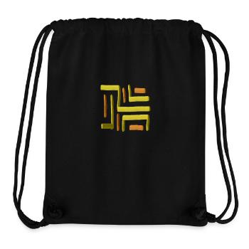 Yellow Paint Maze - Stanley/Stella Recycled Gym Bag - black - Front
