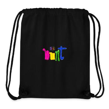 Bunt - Stanley/Stella recycelter Gym Bag - Schwarz - Vorne