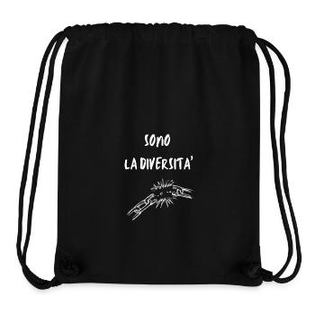 Sie sind Vielfalt 🆓⛓ - Stanley/Stella recycelter Gym Bag - Schwarz - Vorne