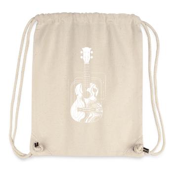 Ukulele Zeichnung - Stanley/Stella recycelter Gym Bag - Naturweiß - Vorne
