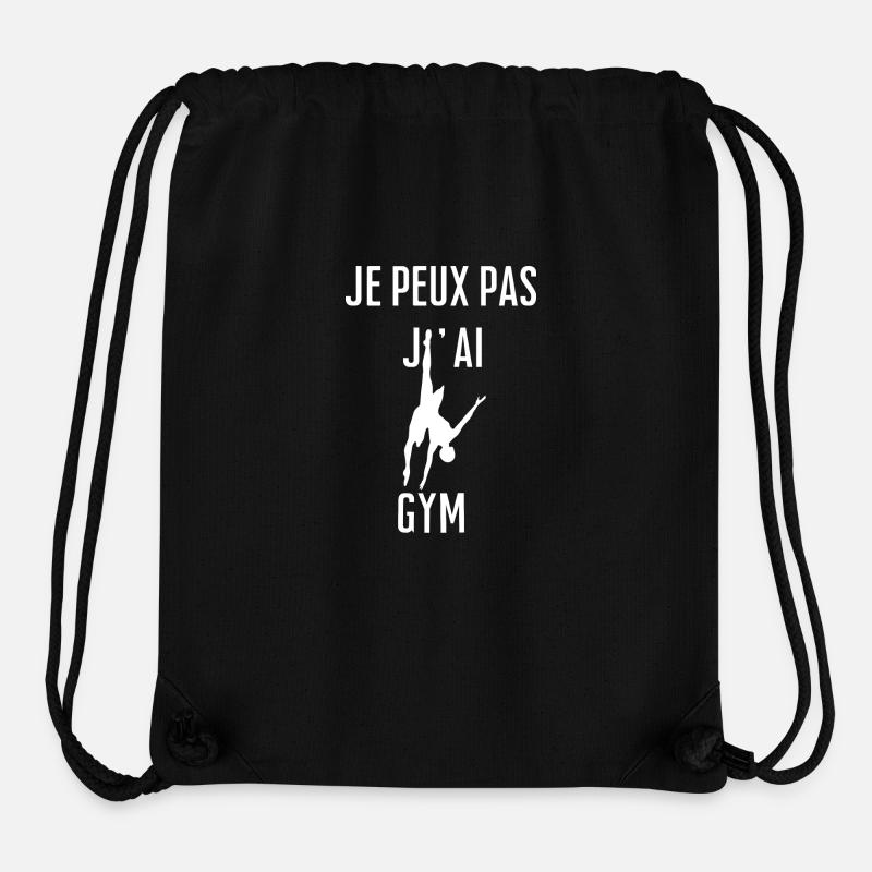 Je peuX PAS J ai Gym - Sac à cordon recyclé Stanley/Stella - noir