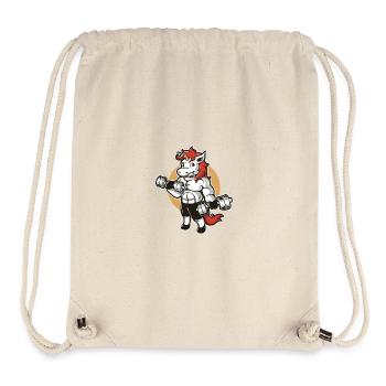 Unicorn Muscular Hanteln - Stanley/Stella recycelter Gym Bag - Naturweiß - Vorne
