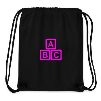 ABC Neon Block Grafikdruck - Stanley/Stella recycelter Gym Bag - Schwarz - Vorne