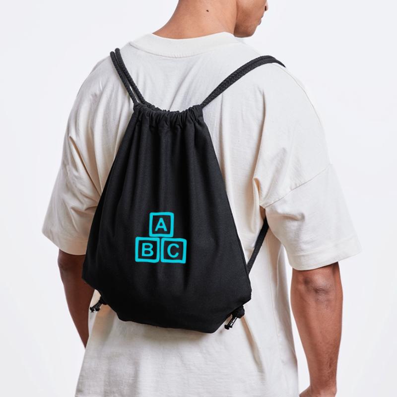 Neon ABC Block Pattern Stanley/Stella Recycled Gym Bag