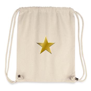Goldener Stern Glanz - Stanley/Stella recycelter Gym Bag - Naturweiß - Vorne