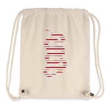 Striped Snake – 2025 Year of the Snake - Stanley/Stella Recycled Gym Bag - natural - Front