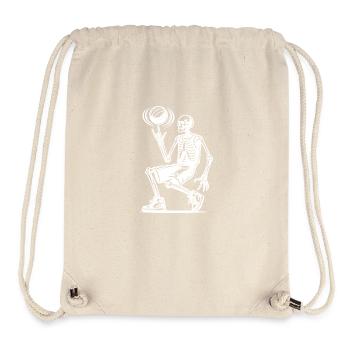 Halloween Skeleton Basketball Ball Sports - Stanley/Stella Recycled Gym Bag - natural - Front