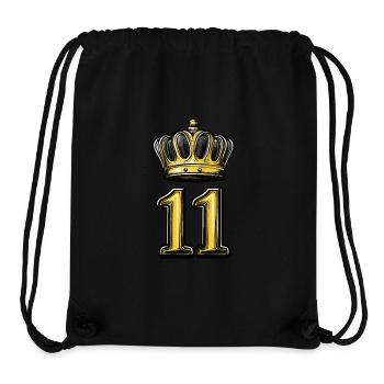 11 Number Crown - Stanley/Stella Recycled Gym Bag - black - Front