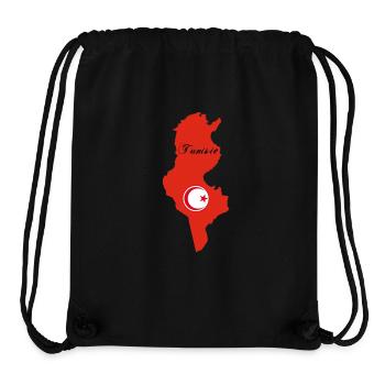 Republic of Tunisia - Stanley/Stella Recycled Gym Bag - black - Front