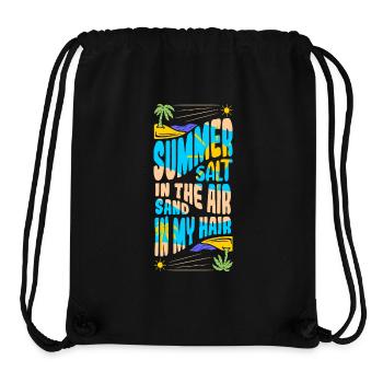 Summer flair in the air - Stanley/Stella Recycled Gym Bag - black - Front