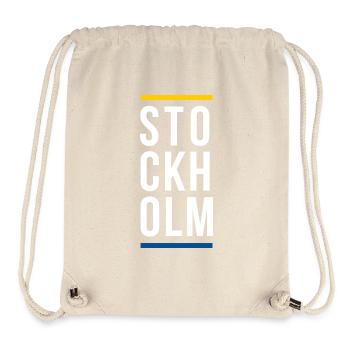 Stockholm City logo design - Stanley/Stella Recycled Gym Bag - natural - Front