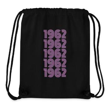 1962 - Stanley/Stella recycelter Gym Bag - Schwarz - Vorne