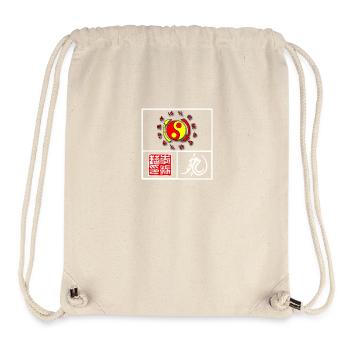 Tampon Blanc Jeet Kune Do - Sac à cordon recyclé Stanley/Stella - blanc naturel - Devant