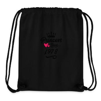 1978 Princess Birthday - Stanley/Stella Recycled Gym Bag - black - Front