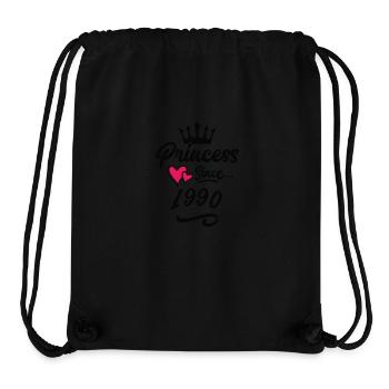 1990 Princess Birthday - Stanley/Stella Recycled Gym Bag - black - Front