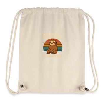 Faultier Spruch –ist mir nur egal - Stanley/Stella recycelter Gym Bag - Naturweiß - Vorne