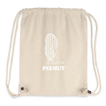 PeeNut - eine Erdnuss muss pinkeln, Wortspiel - Stanley/Stella recycelter Gym Bag - Naturweiß - Vorne