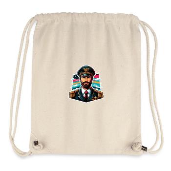 Kapitän bunt - Stanley/Stella recycelter Gym Bag - Naturweiß - Vorne