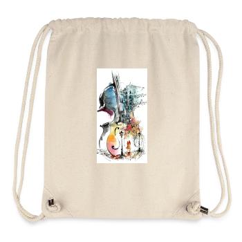 Musique pour les amoureux - Sac à cordon recyclé Stanley/Stella - blanc naturel - Devant