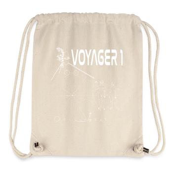 Voyager 1 Raumsonde weiß - Stanley/Stella recycelter Gym Bag - Naturweiß - Vorne