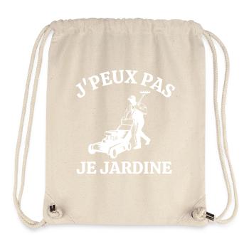 jardiner, jardinage, jardinier, paysagiste - Sac à cordon recyclé Stanley/Stella - blanc naturel - Devant