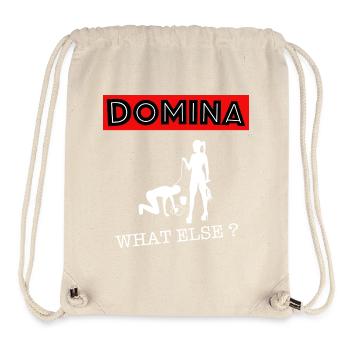Dominatrice maîtresse quoi d’autre? - Sac à cordon recyclé Stanley/Stella - blanc naturel - Devant